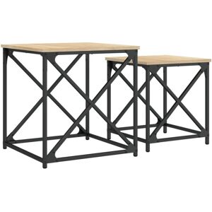 Vidaxl - Nesting Coffee Tables 2 pcs Sonoma Oak Engineered Wood