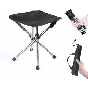 SJQKA Portable Camping Seat, Folding Stool, Mini Portable Folding Chair, Small Aluminum Camping Chair, Great for Travel, Hiking, Fishing and BBQ.