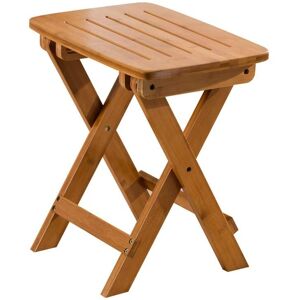 Memkey - Portable Folding Stool, Wooden Stool, Wooden Garden Stool for Outdoor
