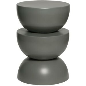 Sweeek - Side table, end table, bedside table metal Ø32 x H46.5cm, Coumba, Charcoal Grey, 32x32x46.5 cm