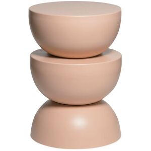 Sweeek - Side table, end table, bedside table metal Ø32 x H46.5cm, Coumba, Pink, 32x32x46.5 cm