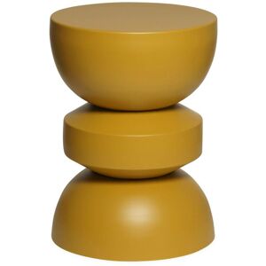 Sweeek - Side table, end table, nightstand metal Ø32 x H44.5cm, Assa, Mustard Yellow, 32x32x44.5 cm