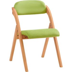 Sobuy - Folding Chair Wooden Padded Folding Kitchen Dining Chair Office Chair Desk Chair,FST92-GR