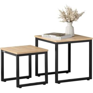 Sobuy - Set of 2 Nesting Tables Side Table End Table, FBT42-N