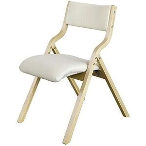 Sobuy - Wooden Padded Folding Dining Chair Office chair,Beige, FST40-W