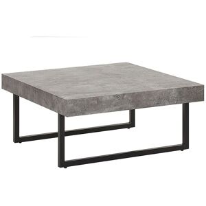 Beliani - Square Coffee Table Industrial Style mdf Top with Concrete Finish Metal Legs 75 x 75 cm Deluz