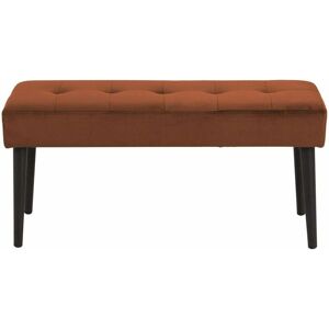 Dewdat - Verona Velvet Bench Ottoman Luxury 2 Seat Backless Sofa Couch Use in Hallways, Bedrooms, Living Room, Dining Chairs and More (Copper)