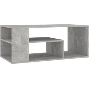 Vidaxl - Coffee Table Concrete Grey 100x50x40 cm Engineered Wood