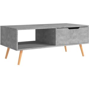 Vidaxl - Coffee Table Concrete Grey 100x49.5x43 cm Engineered Wood