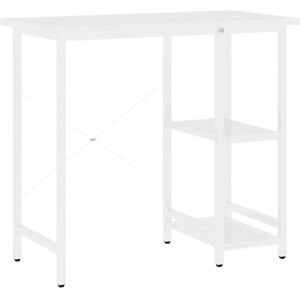 Computer Desk White 80x40x72 cm mdf and Metal Vidaxl