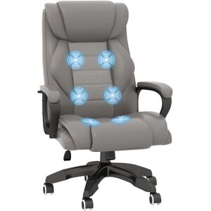 Vinsetto - High Back 6 Points Vibration Massage Executive Office Chair Grey