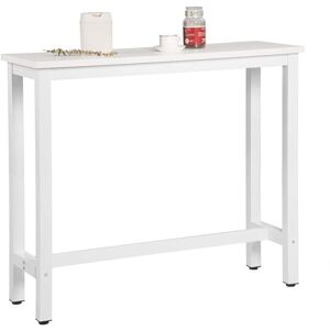 Woltu - Kitchen Bar Table Counter Breakfast Dining Table Coffee Table Metal Legs White