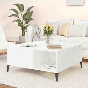 Coffee Table White 80x80x36.5 cm Engineered Wood Vidaxl Coffee Table White 80x80x36.5 cm Engineered Wood Vidaxl