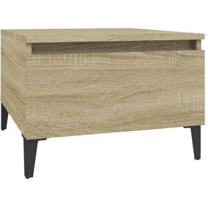 Side Table Sonoma Oak 50x46x35 cm Engineered Wood Vidaxl Side Table Sonoma Oak 50x46x35 cm Engineered Wood Vidaxl