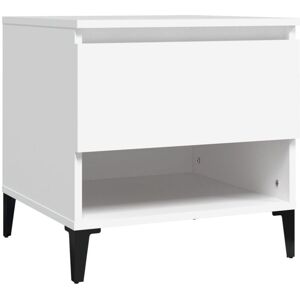Side Table White 50x46x50 cm Engineered Wood vidaXL Side Table White 50x46x50 cm Engineered Wood vidaXL