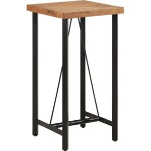 Bar Table 55x55x107 cm Solid Wood Acacia and Iron Vidaxl Bar Table 55x55x107 cm Solid Wood Acacia and Iron Vidaxl