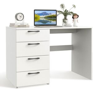 Costway - 4 Drawers Computer Desk Modern Writing Desk Compact Laptop pc Table Workstation Costway - 4 Drawers Computer Desk Modern Writing Desk Compact Laptop pc Table Workstation