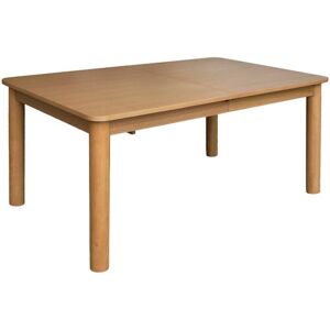 SWEEEK 6-10 seater rectangular extendable dining table, rubberwood and oak veneer Natural 270x100x75 cm - Solene SWEEEK 6-10 seater rectangular extendable dining table, rubberwood and oak veneer Natural 270x100x75 cm - Solene