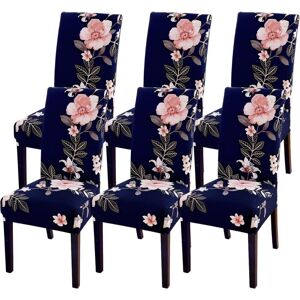 LINGHHANG 6 Pieces Stretch Chair Covers, Modern Dining Room Chair Slipcovers, Removable Washable Chair Protector Cover for Dining Room Hotel, Kitchen, LINGHHANG 6 Pieces Stretch Chair Covers, Modern Dining Room Chair Slipcovers, Removable Washable Chair Protector Cover for Dining Room Hotel, Kitchen,