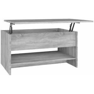 vidaXL Grey Sonoma Engineered Wood Coffee Table - Coffee Table vidaXL Grey Sonoma Engineered Wood Coffee Table - Coffee Table