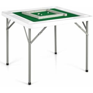 Costway - 88cm Folding Mahjong Table Portable Mahjong Table pvc Desktop Table Games Costway - 88cm Folding Mahjong Table Portable Mahjong Table pvc Desktop Table Games