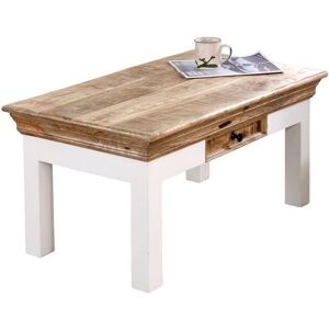 Alfie Coffee Table with Drawer - Mango Wood - L50 x W85 x H40 cm Alfie Coffee Table with Drawer - Mango Wood - L50 x W85 x H40 cm