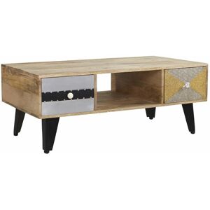 Verty Furniture - Artisan Limited Edition Coffee Table with two Drawers - Multicolour Verty Furniture - Artisan Limited Edition Coffee Table with two Drawers - Multicolour