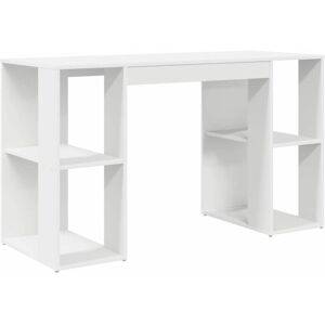 Vidaxl - Desk with Storage White 130 x 50.5 x 75 cm Engineered Wood Vidaxl - Desk with Storage White 130 x 50.5 x 75 cm Engineered Wood
