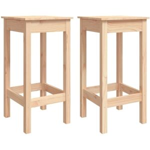 Bar Chairs 2 pcs 40x40x78 cm Solid Wood Pine vidaXL Bar Chairs 2 pcs 40x40x78 cm Solid Wood Pine vidaXL