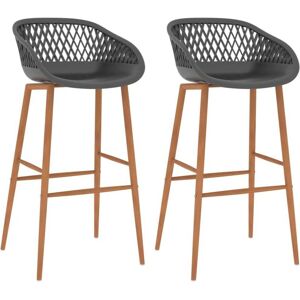 Bar Chairs 2 pcs Grey Vidaxl Bar Chairs 2 pcs Grey Vidaxl