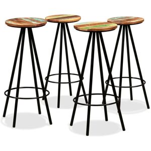 Bar Stools 4 pcs Solid Reclaimed Wood Vidaxl Bar Stools 4 pcs Solid Reclaimed Wood Vidaxl