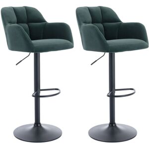 WAHSON OFFICE CHAIRS Bar Stools Set of 2 in Velvet Upholstered Modern Counter Chairs Height Adjustable Swivel Stools for Kitchen Home Bar Restaurant, Green, Wahson WAHSON OFFICE CHAIRS Bar Stools Set of 2 in Velvet Upholstered Modern Counter Chairs Height Adjustable Swivel Stools for Kitchen Home Bar Restaurant, Green, Wahson