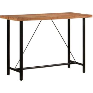 Bar Table 150x70x107 cm Solid Wood Acacia and Iron vidaXL Bar Table 150x70x107 cm Solid Wood Acacia and Iron vidaXL