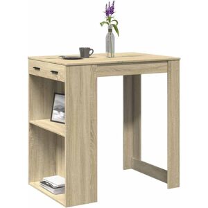 Bar Table Sonoma Oak 102x70x103.5 cm Engineered Wood Vidaxl Bar Table Sonoma Oak 102x70x103.5 cm Engineered Wood Vidaxl