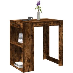 Bar Table Smoked Oak102x70x103.5 cm Engineered Wood Vidaxl Bar Table Smoked Oak102x70x103.5 cm Engineered Wood Vidaxl