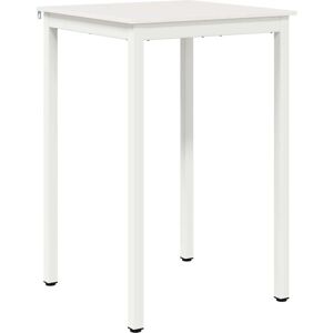 Bar Table White 70 x 70 x 105 cm Solid Pine Wood vidaXL Bar Table White 70 x 70 x 105 cm Solid Pine Wood vidaXL