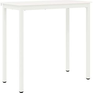 Bar Table White 110 x 55 x 105 cm Solid Pine Wood vidaXL Bar Table White 110 x 55 x 105 cm Solid Pine Wood vidaXL