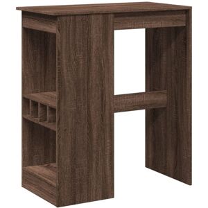 Bar Table with Racks Brown Oak 90x47.5x103.5 cm Engineered Wood Vidaxl Bar Table with Racks Brown Oak 90x47.5x103.5 cm Engineered Wood Vidaxl