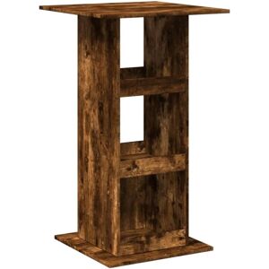 Bar Table with Storage Smoked Oak 60x60x102 cm Engineered Wood Vidaxl Bar Table with Storage Smoked Oak 60x60x102 cm Engineered Wood Vidaxl