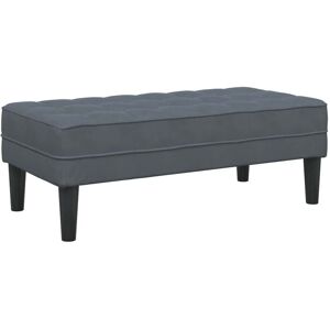 Vidaxl - Bench Dark grey 113 x 57 x 39 cm Velvet Vidaxl - Bench Dark grey 113 x 57 x 39 cm Velvet