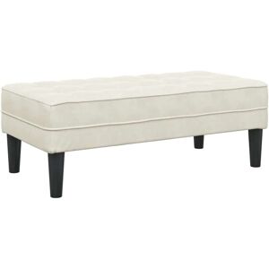 Vidaxl - Bench Cream 113 x 57 x 39 cm Velvet Vidaxl - Bench Cream 113 x 57 x 39 cm Velvet