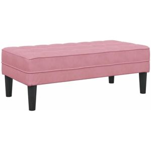 Vidaxl - Bench Pink 113 x 57 x 39 cm Velvet Vidaxl - Bench Pink 113 x 57 x 39 cm Velvet