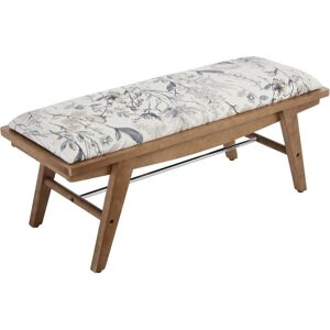 Wahson Office Chairs - Bench in Linen Seat Retro Rustic Wood Ottoman Bench for Bedroom Hallway Living Room Entryway, Floral Prints, Wahson Wahson Office Chairs - Bench in Linen Seat Retro Rustic Wood Ottoman Bench for Bedroom Hallway Living Room Entryway, Floral Prints, Wahson