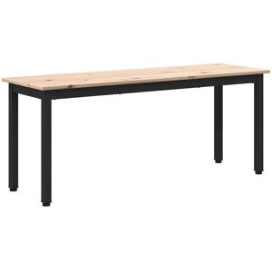 Bench Natural 110 x 35 x 45 cm Solid Pine Wood vidaXL Bench Natural 110 x 35 x 45 cm Solid Pine Wood vidaXL