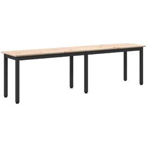 Bench Natural 160 x 35 x 45 cm Solid Pine Wood vidaXL Bench Natural 160 x 35 x 45 cm Solid Pine Wood vidaXL
