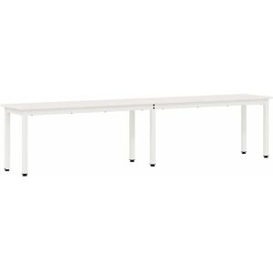 Bench White 200 x 35 x 45 cm Solid Pine Wood vidaXL Bench White 200 x 35 x 45 cm Solid Pine Wood vidaXL