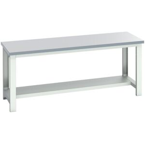 Bott 41003661.16V Cubio Bench with Half Shelf, Laminate Clad Top 2000 x 750mm Bott 41003661.16V Cubio Bench with Half Shelf, Laminate Clad Top 2000 x 750mm