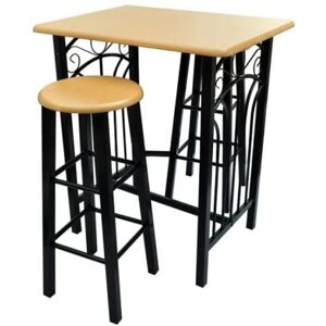 Breakfast/Dinner Table Dining Set mdf with Black Vidaxl Breakfast/Dinner Table Dining Set mdf with Black Vidaxl