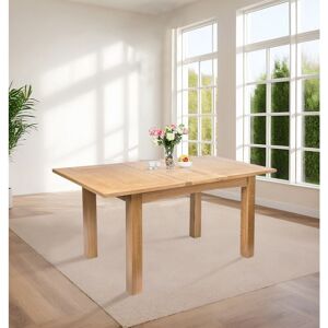 Hallowood Furniture - Camberley Oak Butterfly Extendable Dining Table, 4-6 Seater Wooden Butterfly Table in Light Oak Finish for a Stylish Extending Hallowood Furniture - Camberley Oak Butterfly Extendable Dining Table, 4-6 Seater Wooden Butterfly Table in Light Oak Finish for a Stylish Extending