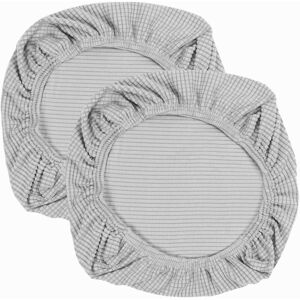 CCYKXA Set of 2 elasticated elastane chair covers - Washable - For office chairs, dining room chairs, bar chairs, wedding chairs - Silver CCYKXA Set of 2 elasticated elastane chair covers - Washable - For office chairs, dining room chairs, bar chairs, wedding chairs - Silver